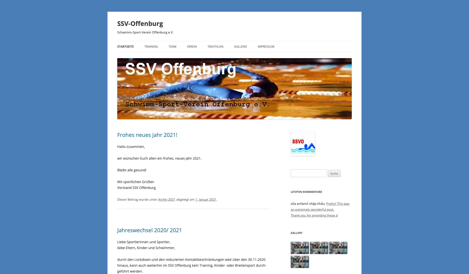 Eckdaten des Vereins SSV Offenburg