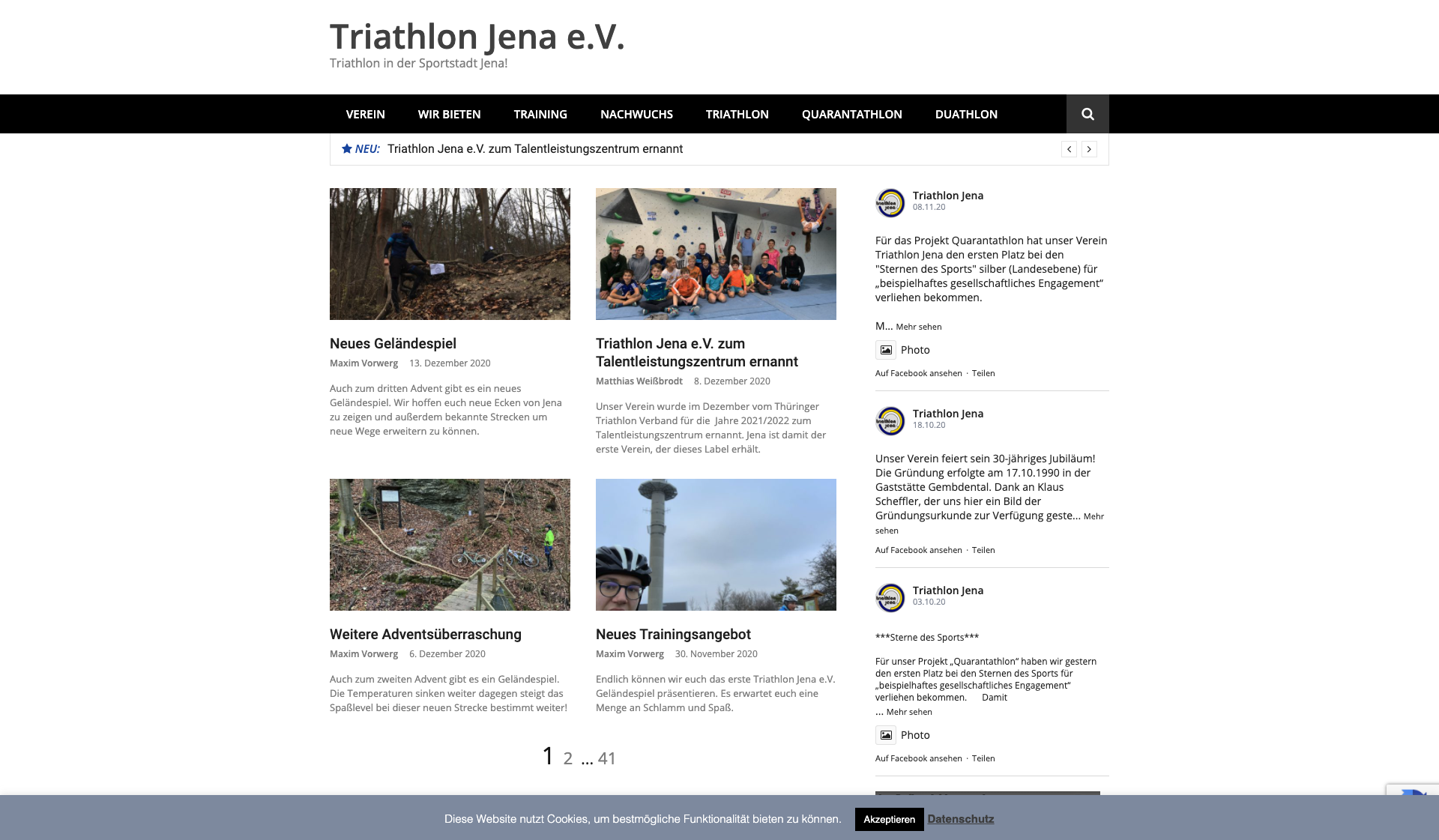 Eckdaten des Vereins Triathlon Jena e.V.