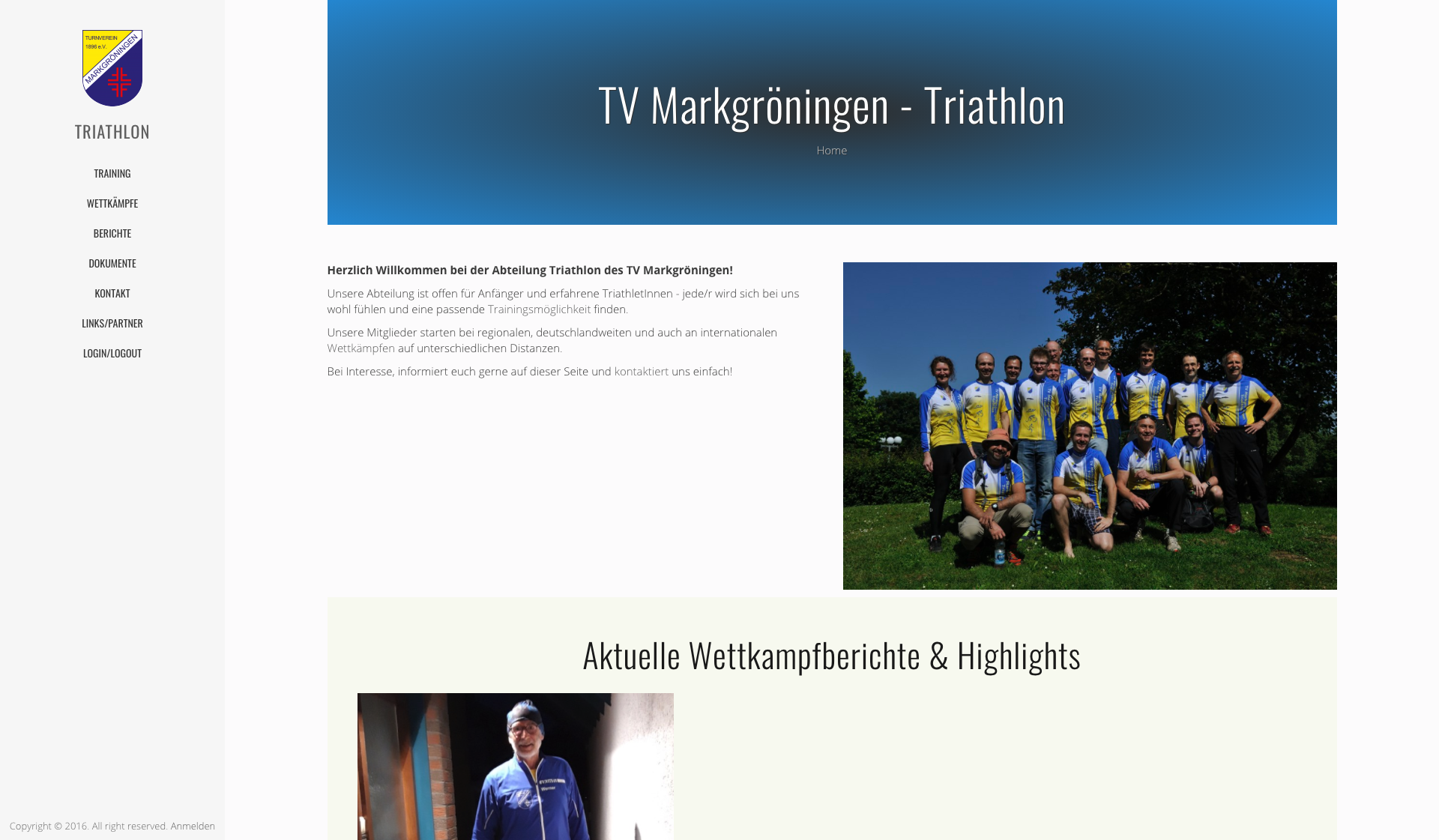 Eckdaten des Vereins TV Markgröningen