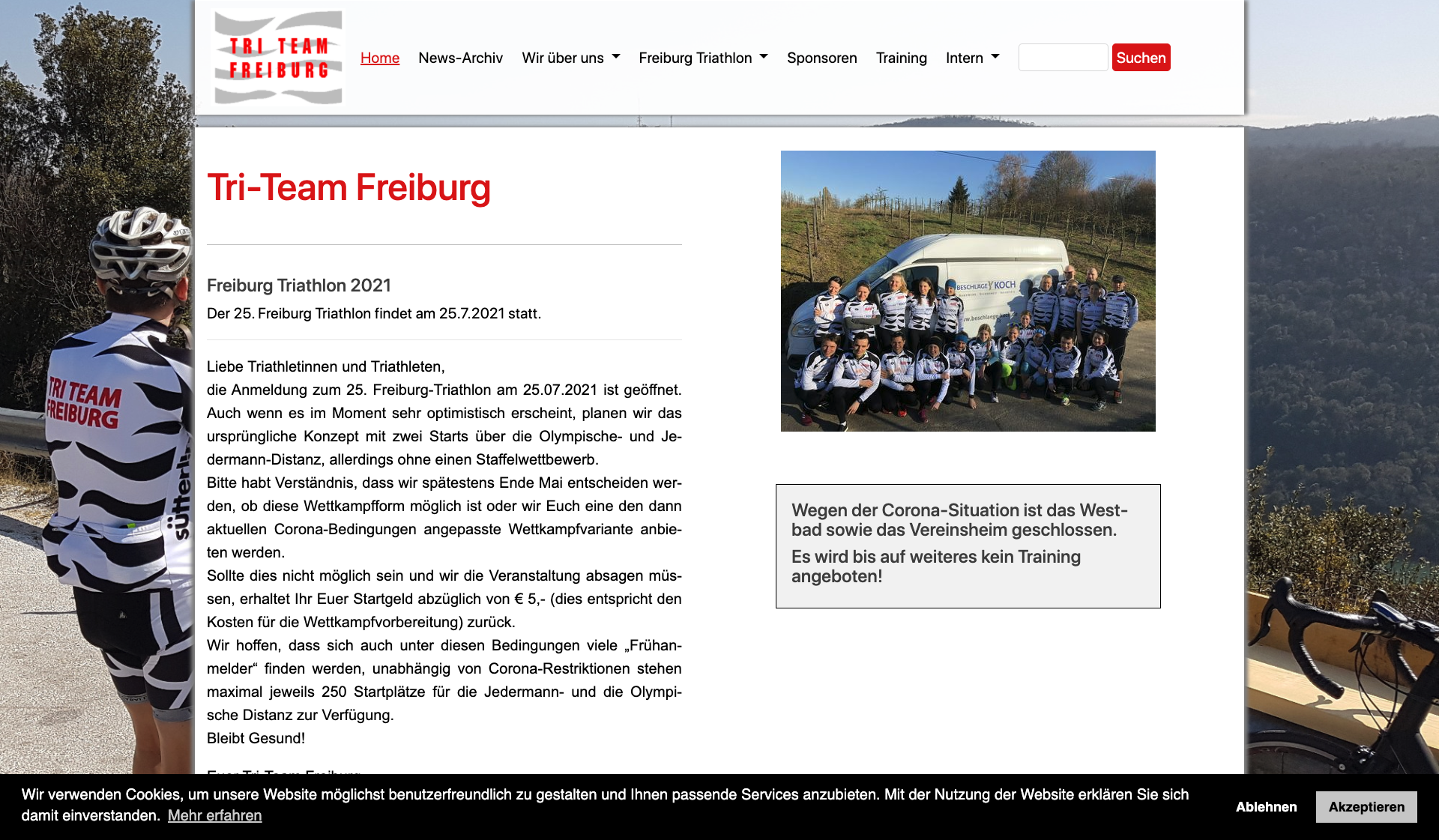 Eckdaten des Vereins Tri-Team Freiburg