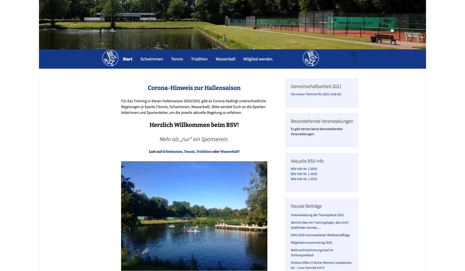 Eckdaten des Vereins Bremischer Schwimmverein