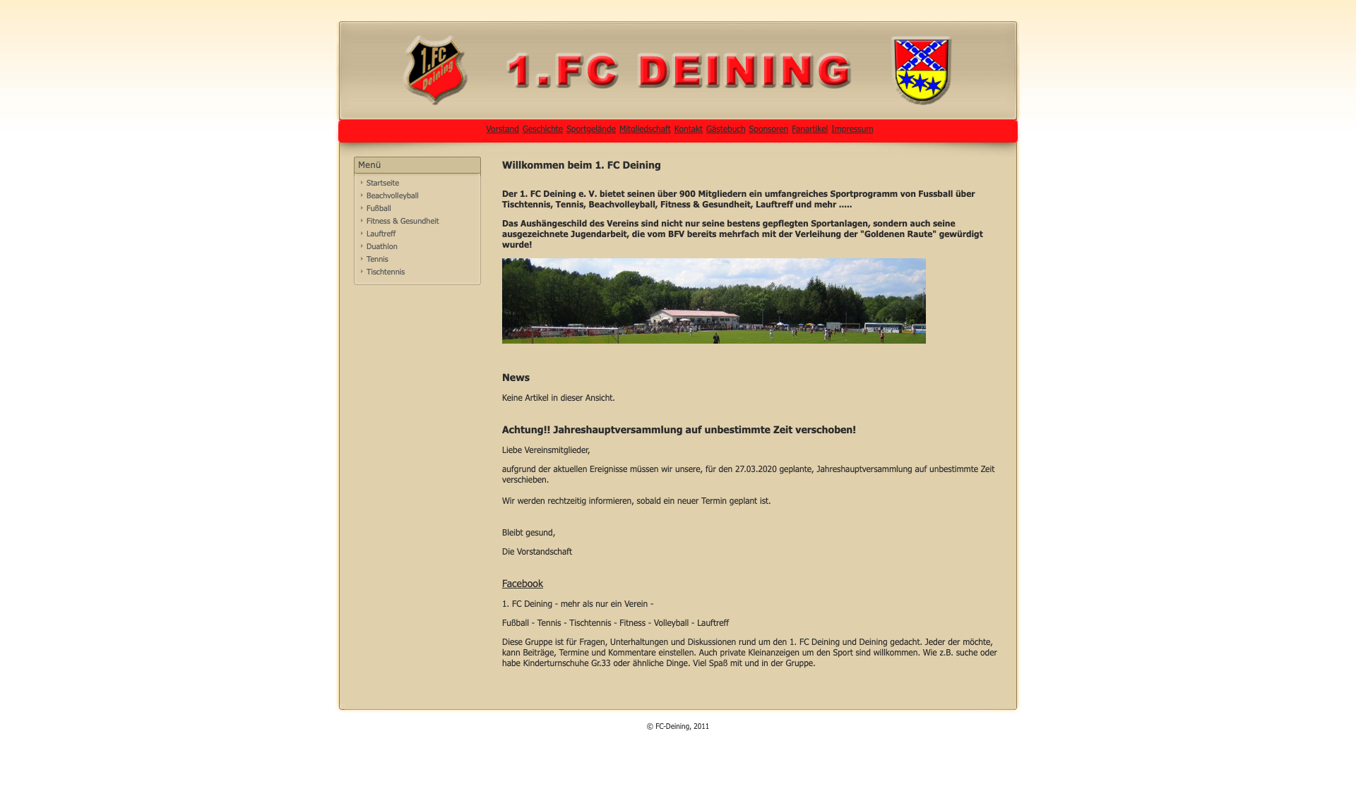 Eckdaten des Vereins 1. FC Deining