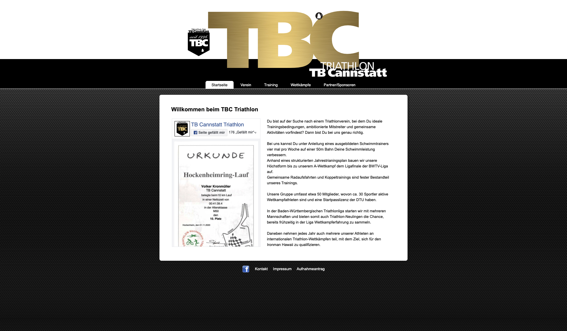 Eckdaten des Vereins TB Bad Cannstatt
