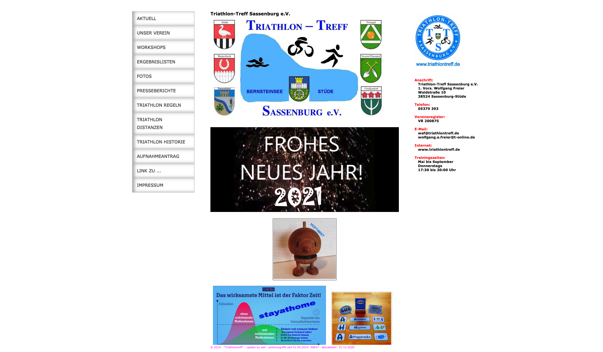 Eckdaten des Vereins Triathlon-Treff Sassenburg e.V.