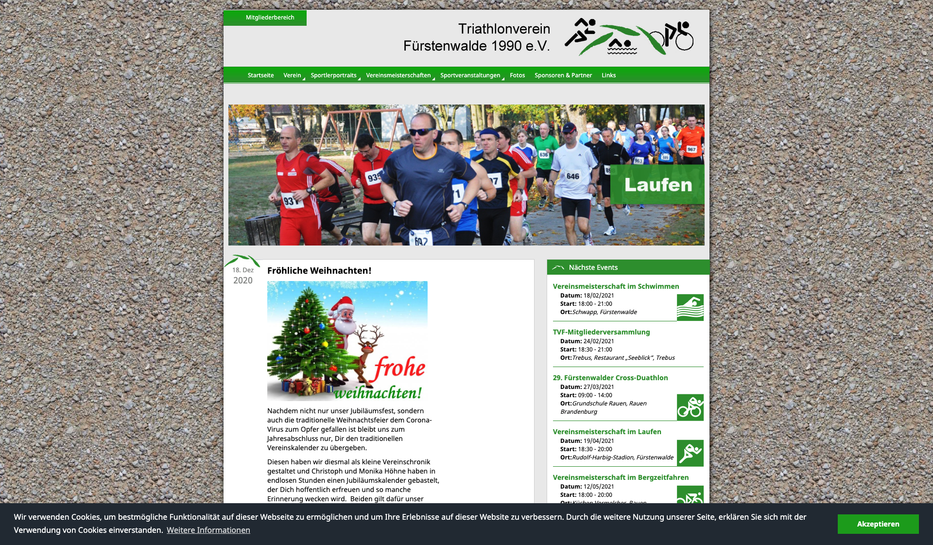 Eckdaten des Vereins TV Fürstenwalde 1990