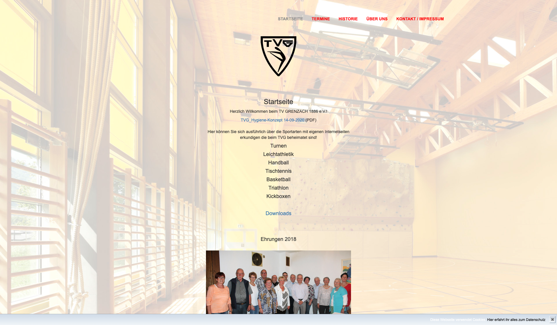 Eckdaten des Vereins TV Grenzach