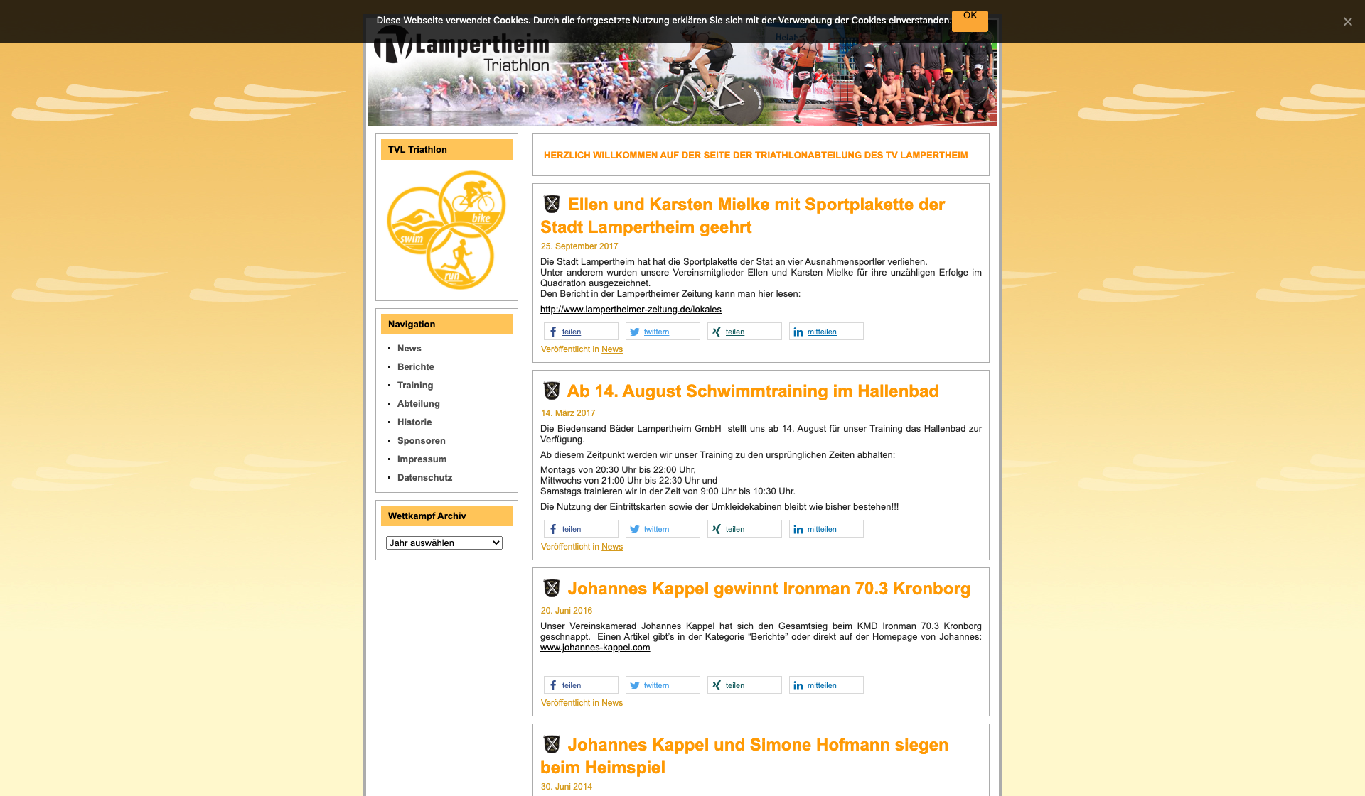 Eckdaten des Vereins TV Lampertheim Triathlon