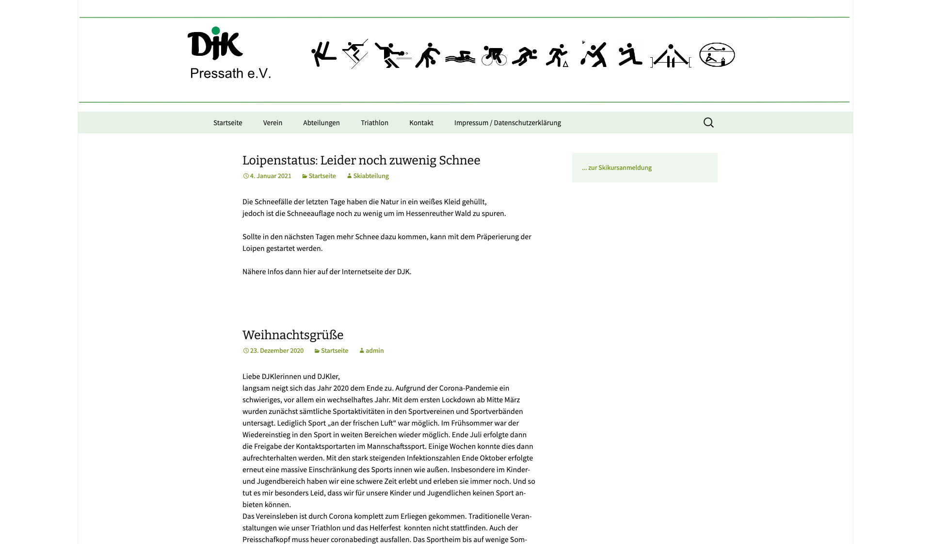 Eckdaten des Vereins DJK Pressath
