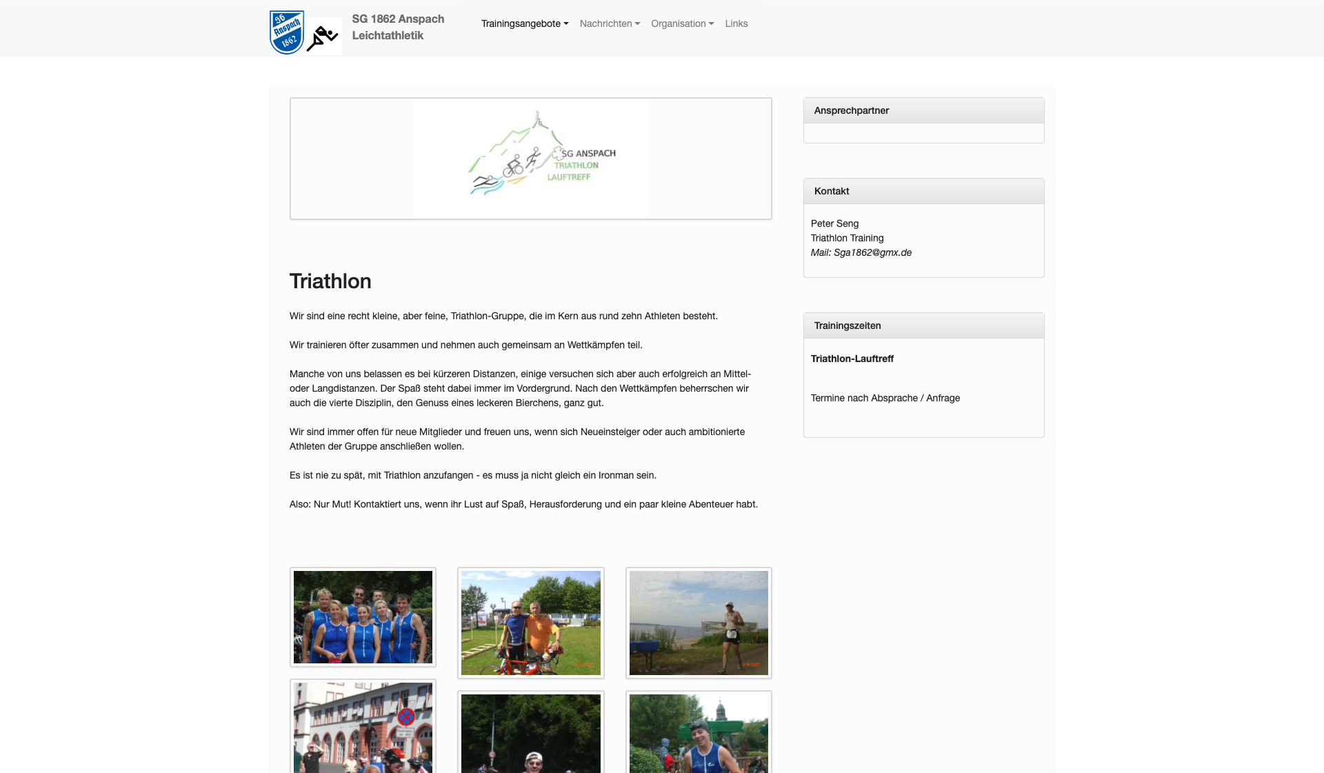Eckdaten des Vereins SG 1862 Anspach