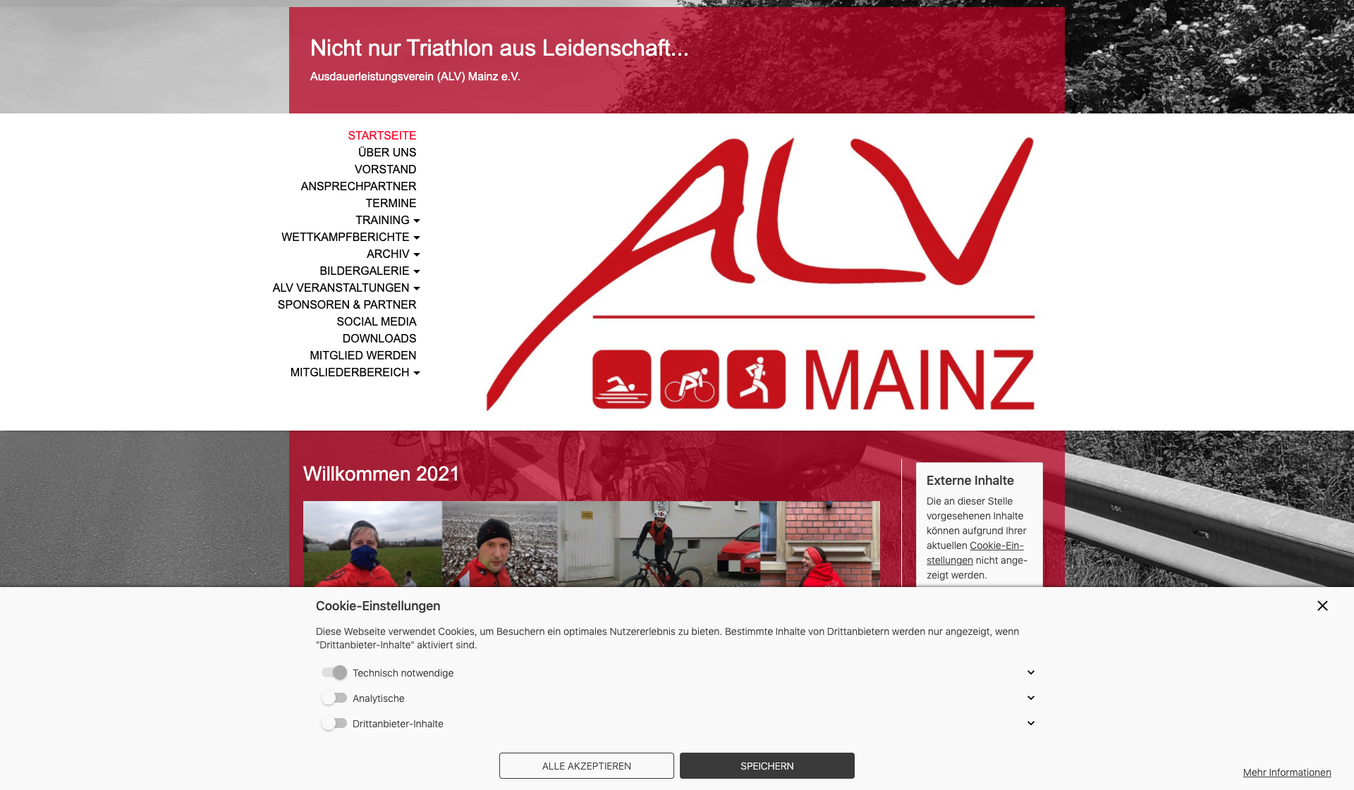 Eckdaten des Vereins ALV Mainz