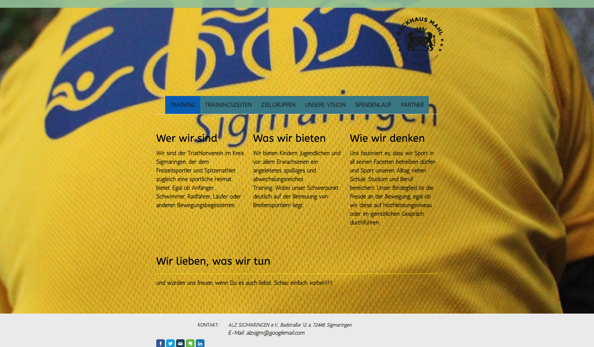 Eckdaten des Vereins ALZ Sigmaringen