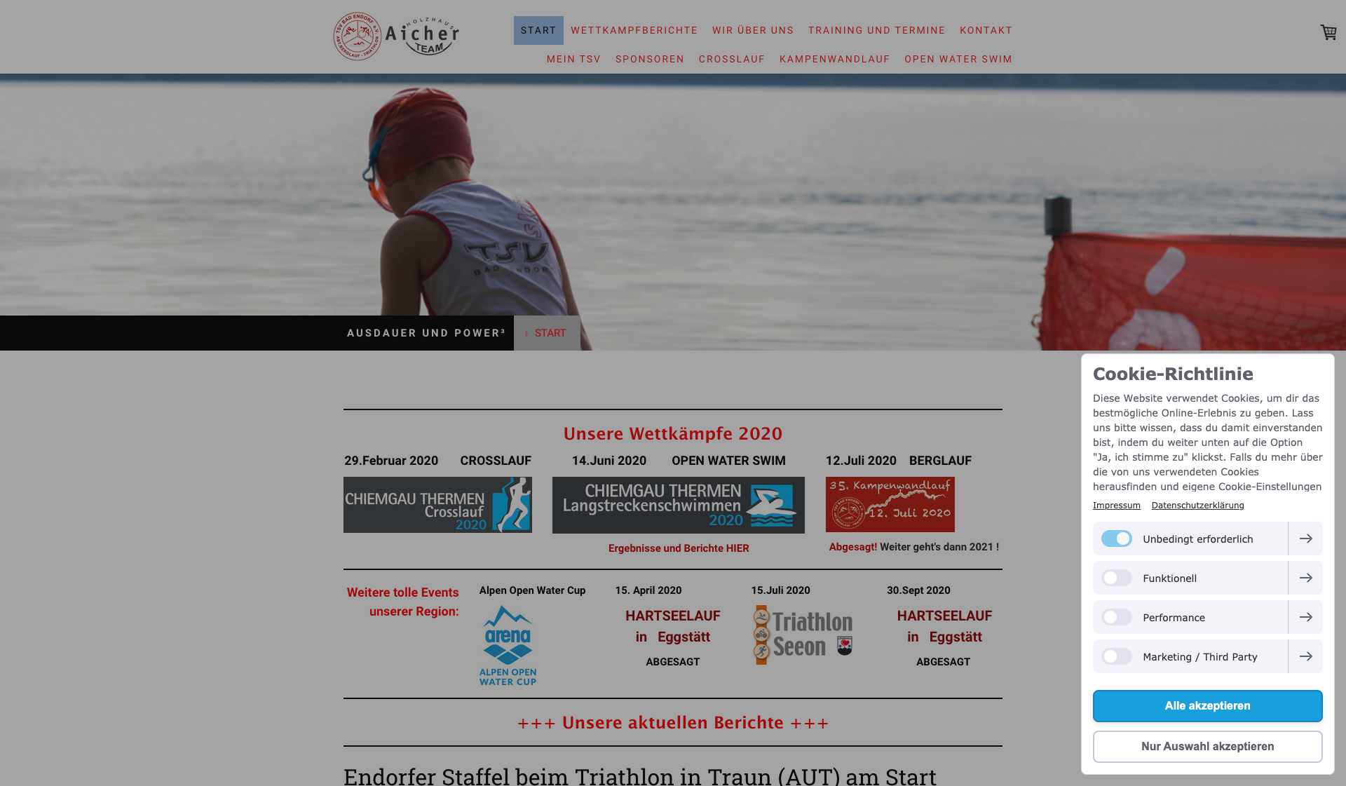 Eckdaten des Vereins TSV Bad Endorf