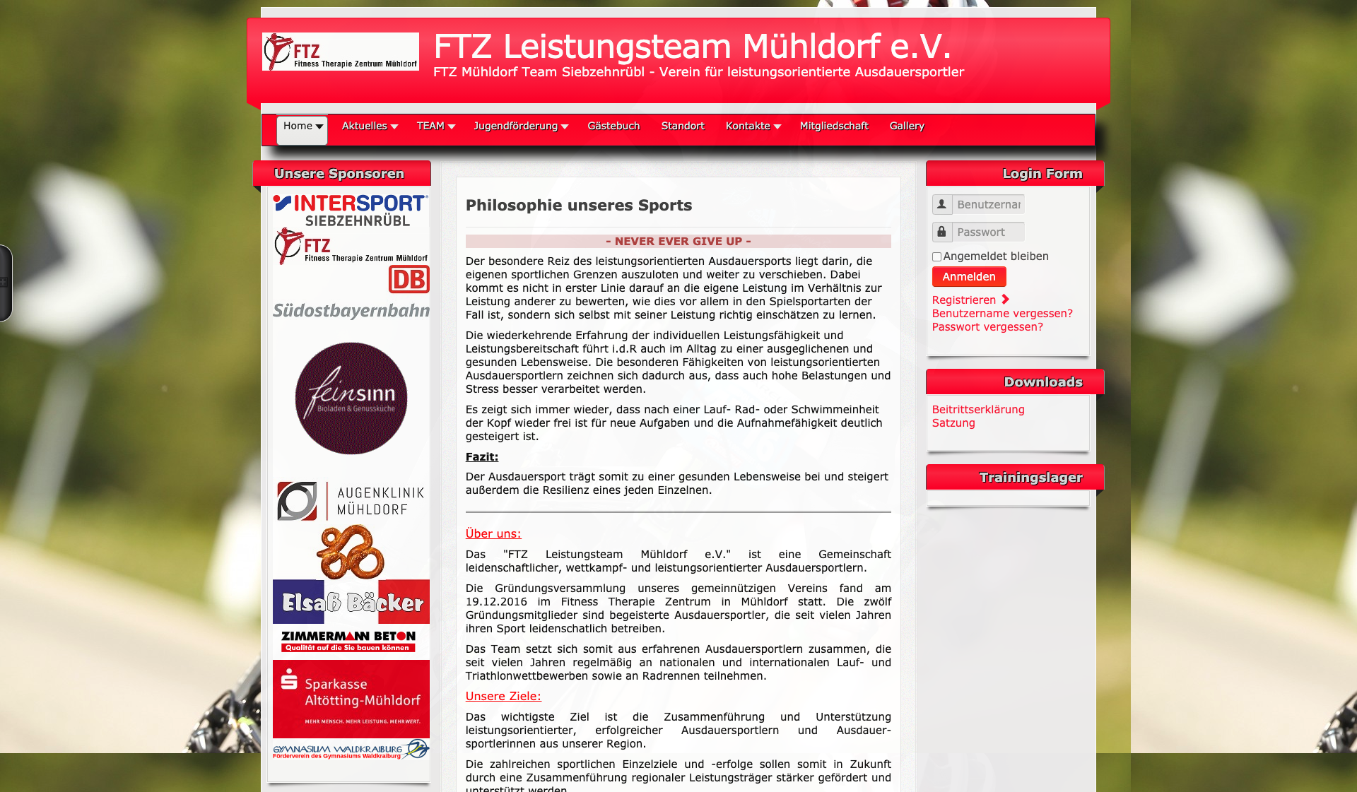 Eckdaten des Vereins FTZ Mühldorf Team Siebzehnrübl