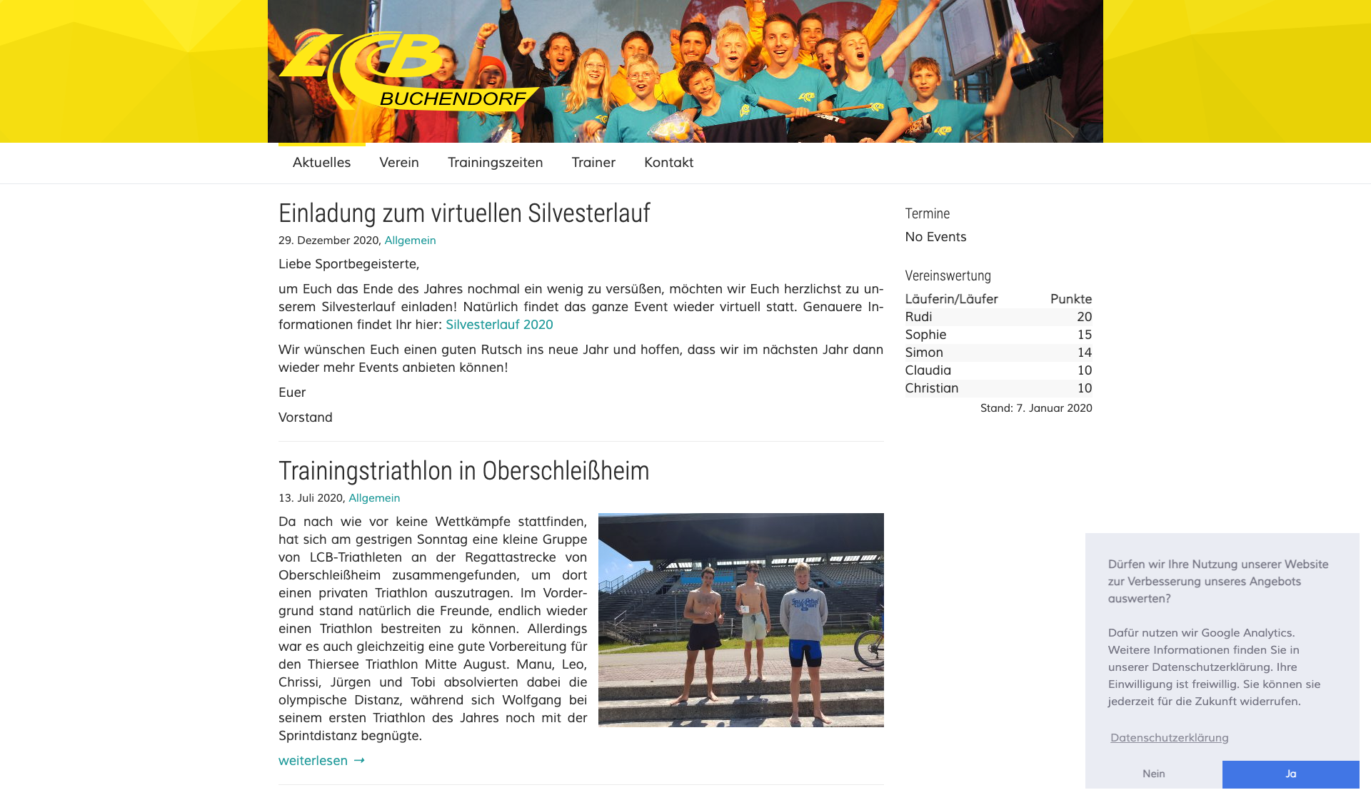 Eckdaten des Vereins LC Buchendorf