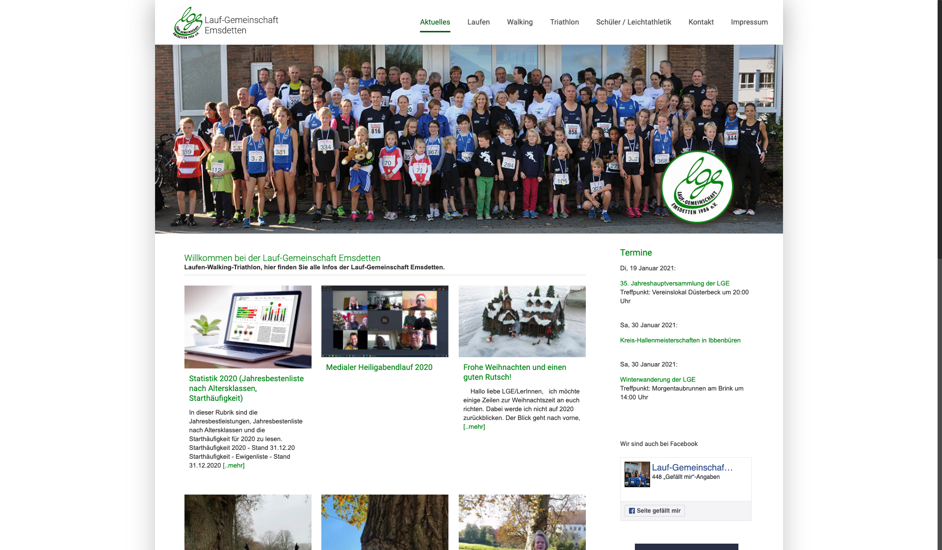 Eckdaten des Vereins LG Emsdetten Tri-Team