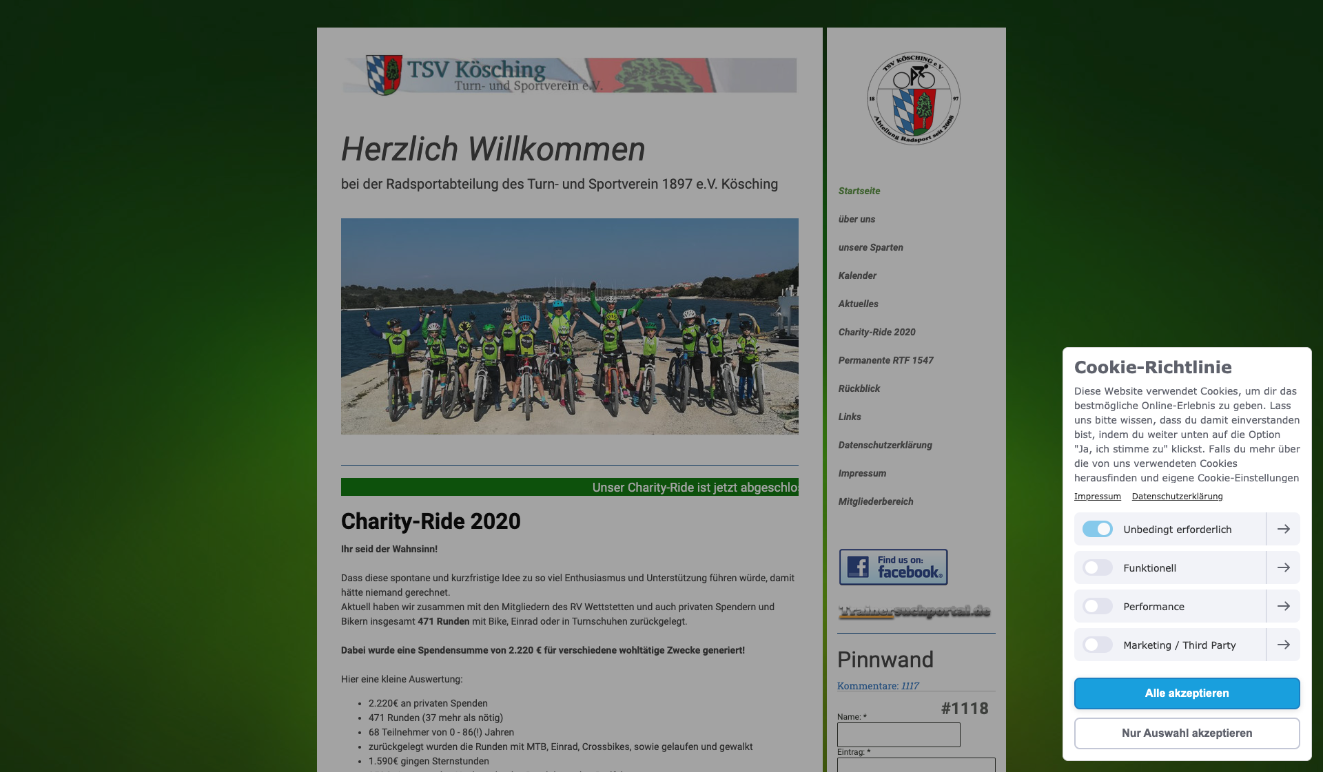 Eckdaten des Vereins TSV 1897 Kösching