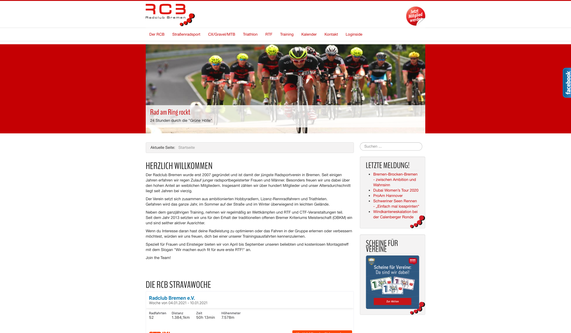 Eckdaten des Vereins Radclub Bremen