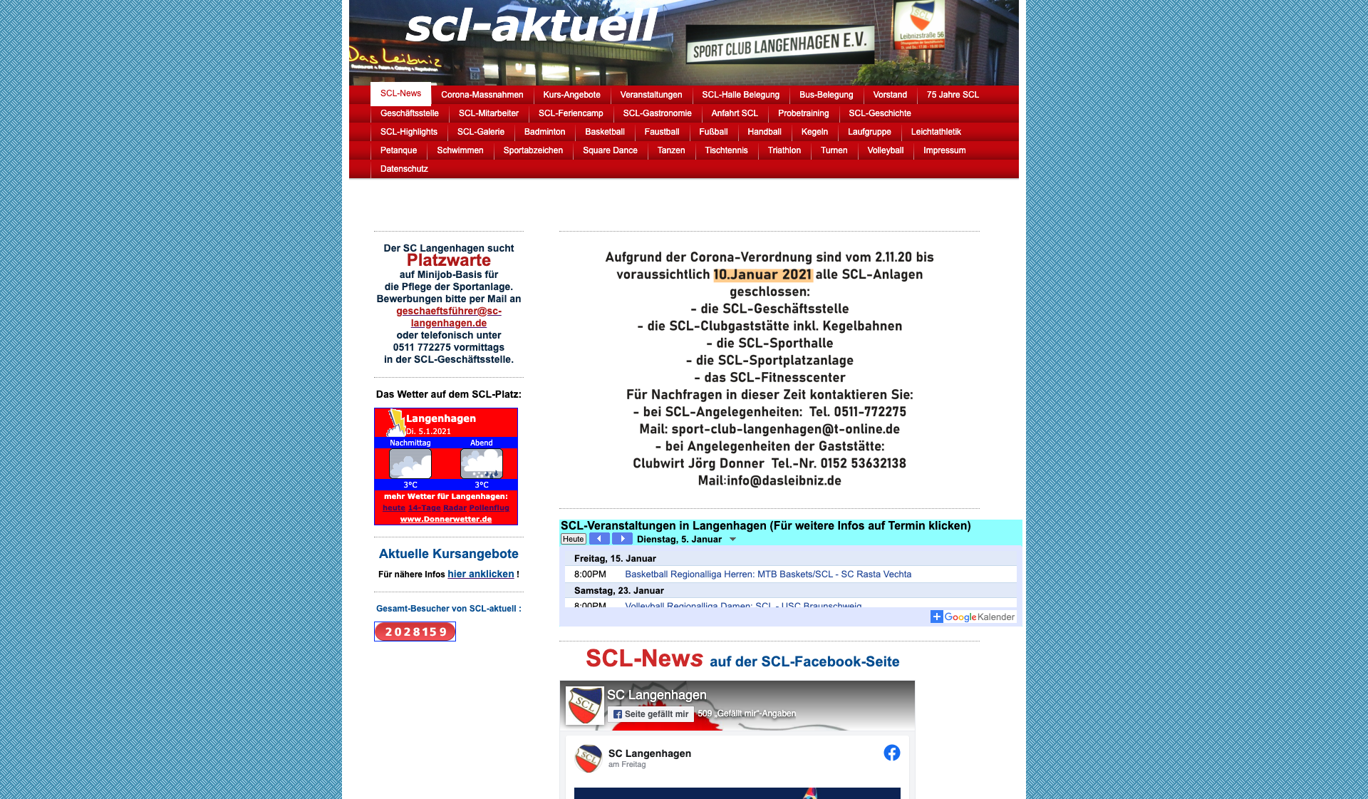 Eckdaten des Vereins Sport Club Langenhagen