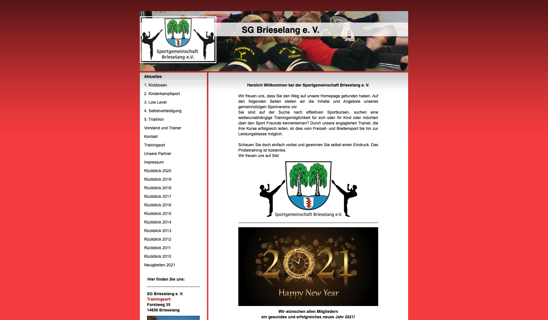 Eckdaten des Vereins SG Brieselang e. V.