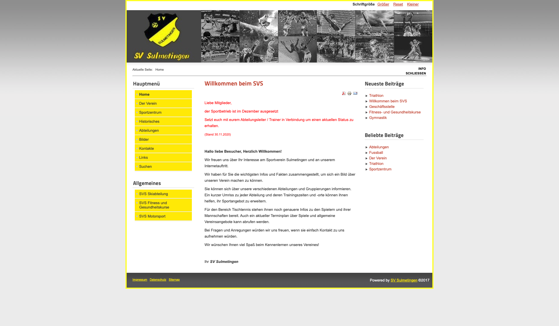 Eckdaten des Vereins SV Sulmetingen e.V.