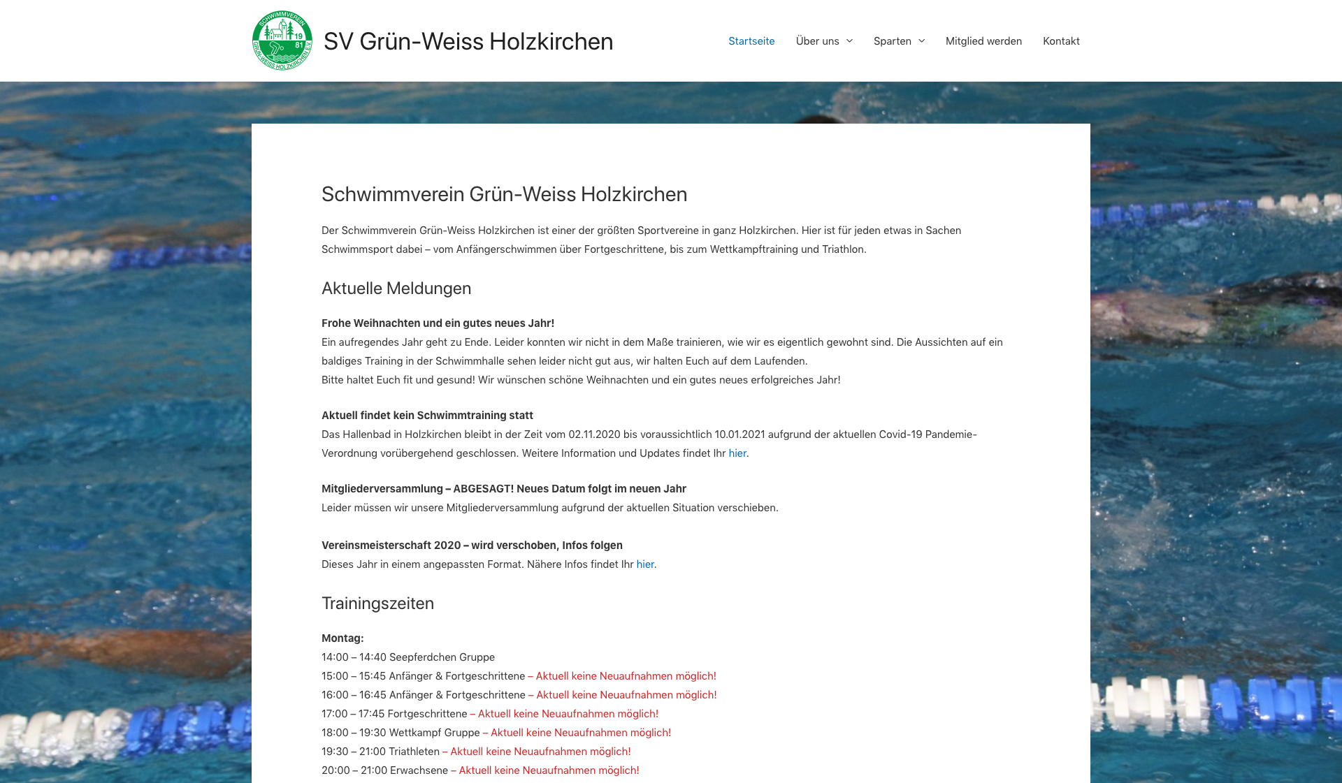 Eckdaten des Vereins SV Grün-Weiß Holzkirchen