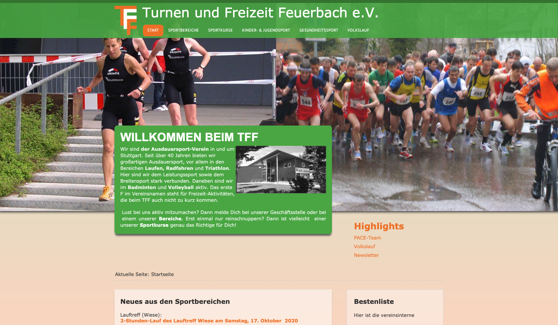 Eckdaten des Vereins TF Feuerbach