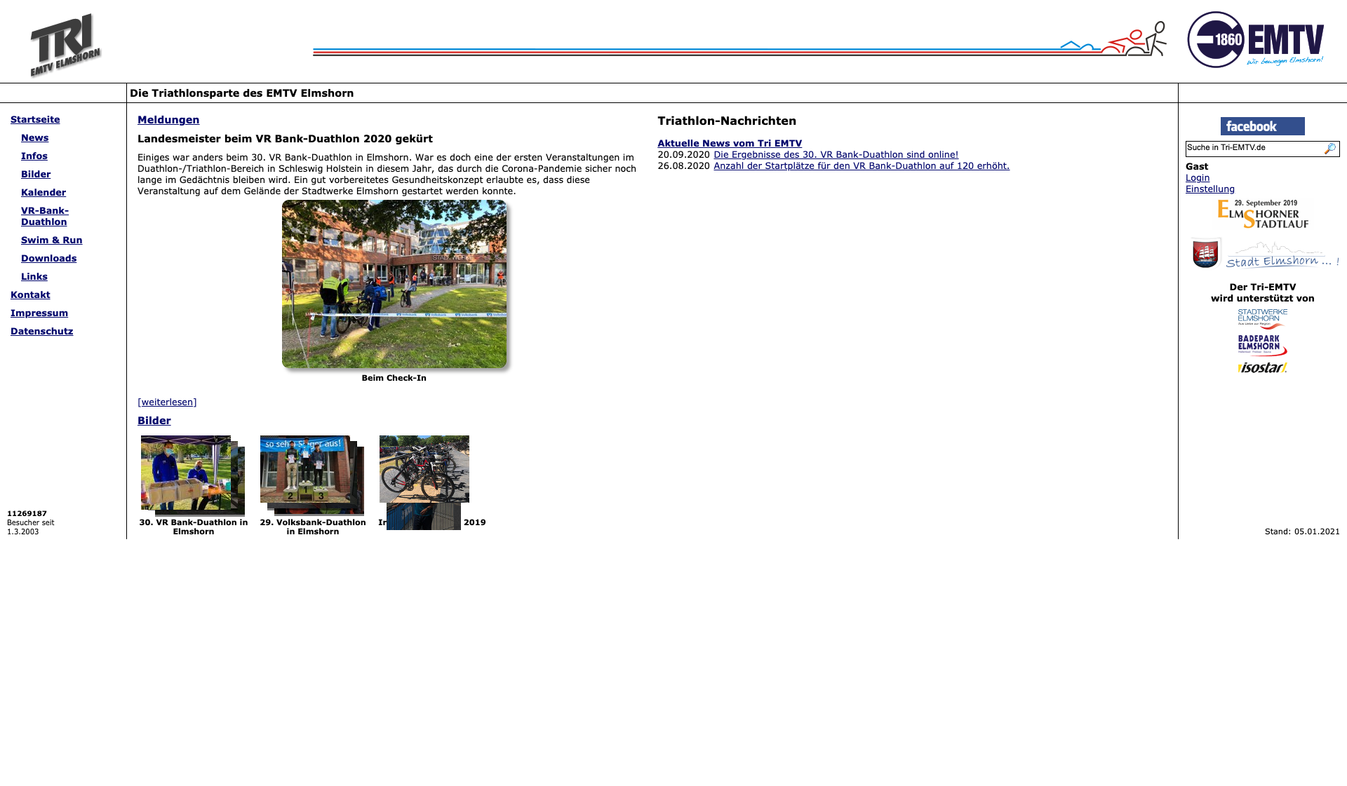 Eckdaten des Vereins TRI EMTV Elmshorn
