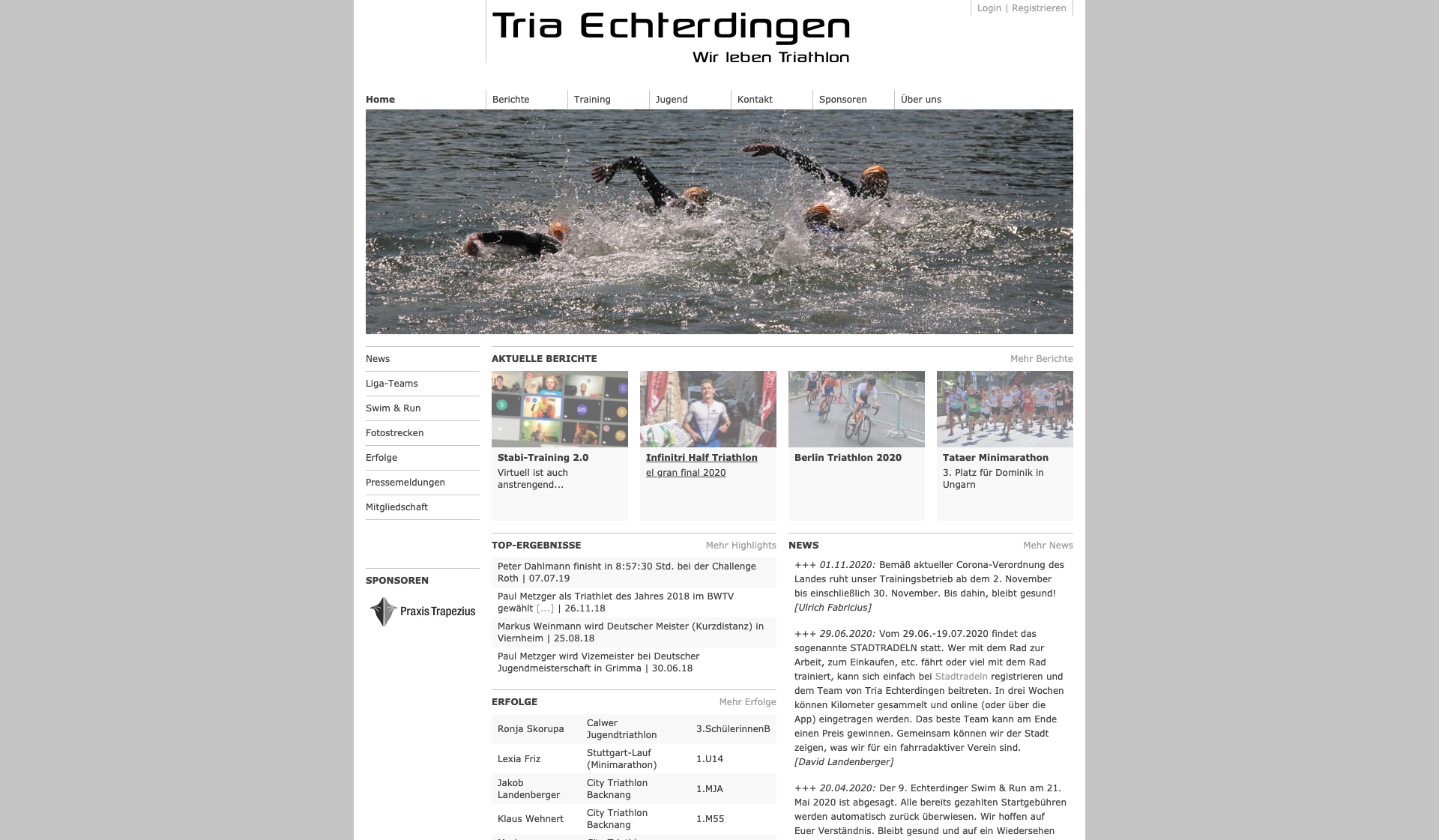 Eckdaten des Vereins Tria Echterdingen e.V.