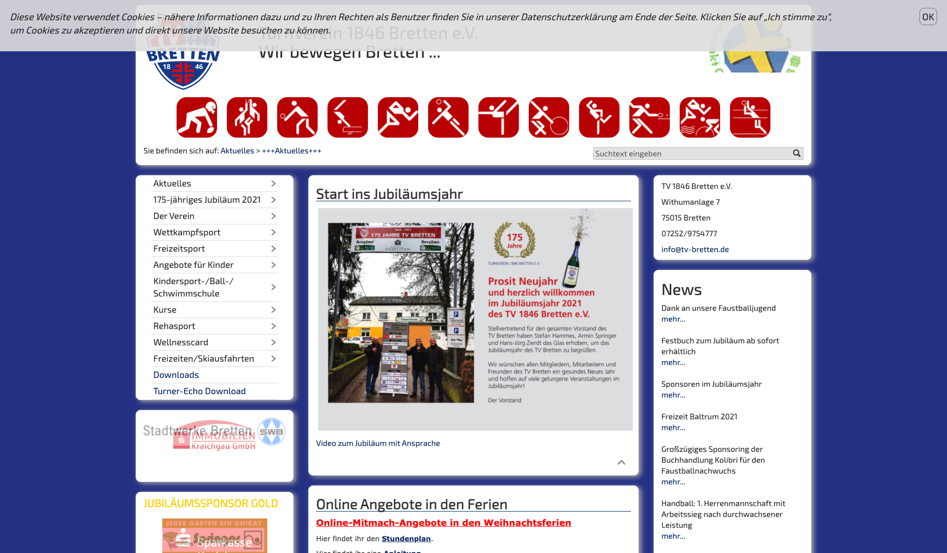 Eckdaten des Vereins TV Bretten Triathlon